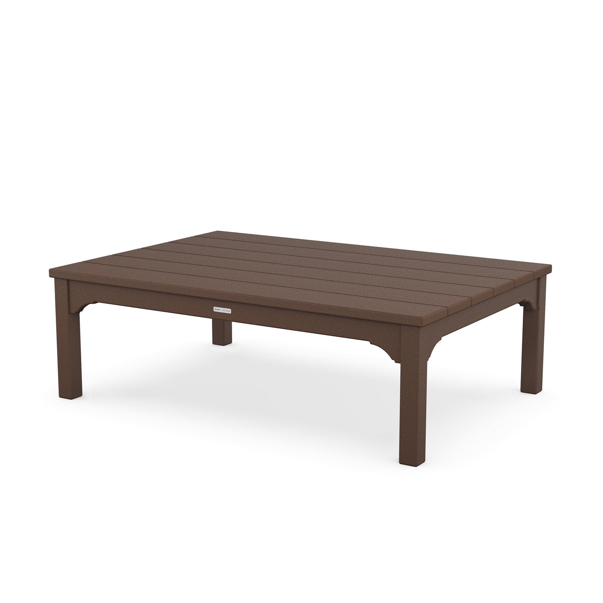 POLYWOOD Chinoiserie Coffee Table — Mahogany