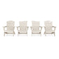 POLYWOOD Wave Collection 4-Piece Adirondack Chair Set FREE SHIPPING