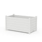 POLYWOOD Nautical Large Rectangle Double Planter Box — White