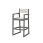 POLYWOOD EDGE Sling Bar Arm Chair — Slate Grey / Parchment Sling