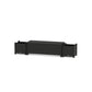 POLYWOOD 48" Nautical Straight Planter Storage Bench Set — Black