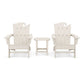 POLYWOOD Wave 3-Piece Adirondack Set with The Ocean Chair FREE SHIPPING