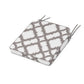 POLYWOOD Acadia Dining Side Seat Cushion — Trellis Grey Mist