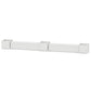 POLYWOOD 72" Nautical Straight Double Planter Storage Bench Set- Large — White