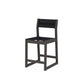 POLYWOOD EDGE Sling Counter Side Chair — Vintage Coffee / Black Sling