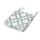 POLYWOOD Chinoiserie Side Chair Seat Cushion — Trellis Glacier Spa