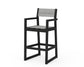 POLYWOOD EDGE Sling Bar Arm Chair — Black / Metallic Sling