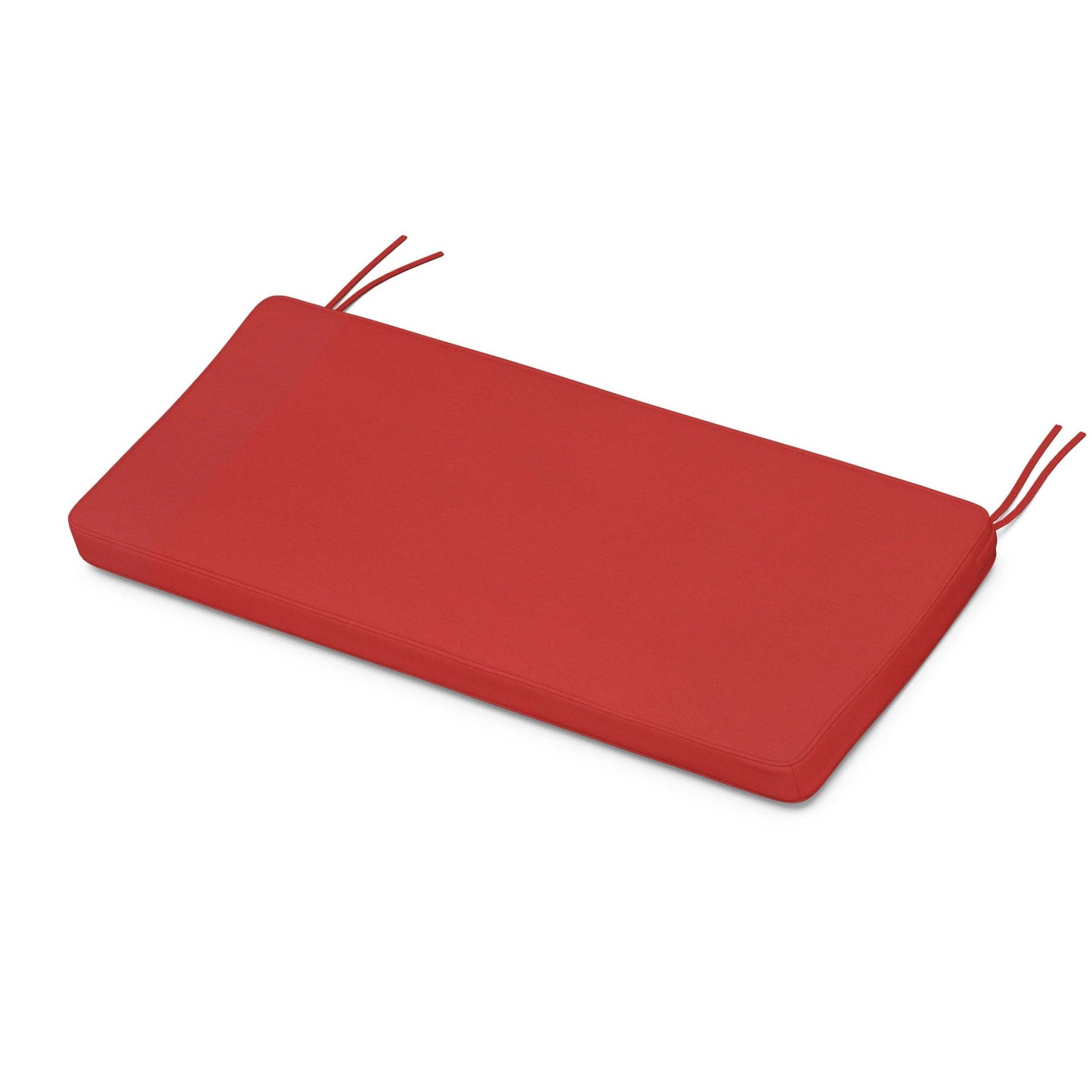 POLYWOOD Chinoiserie Bench Seat Cushion — Crimson Linen