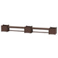 POLYWOOD 60" Vineyard Straight Double Planter Bench Set - Large — Mahogany