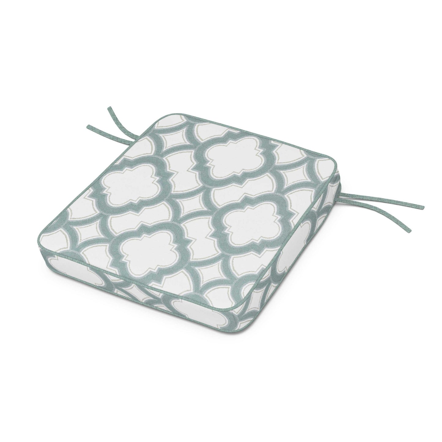 POLYWOOD Acadia Dining Arm Seat Cushion — Trellis Glacier Spa