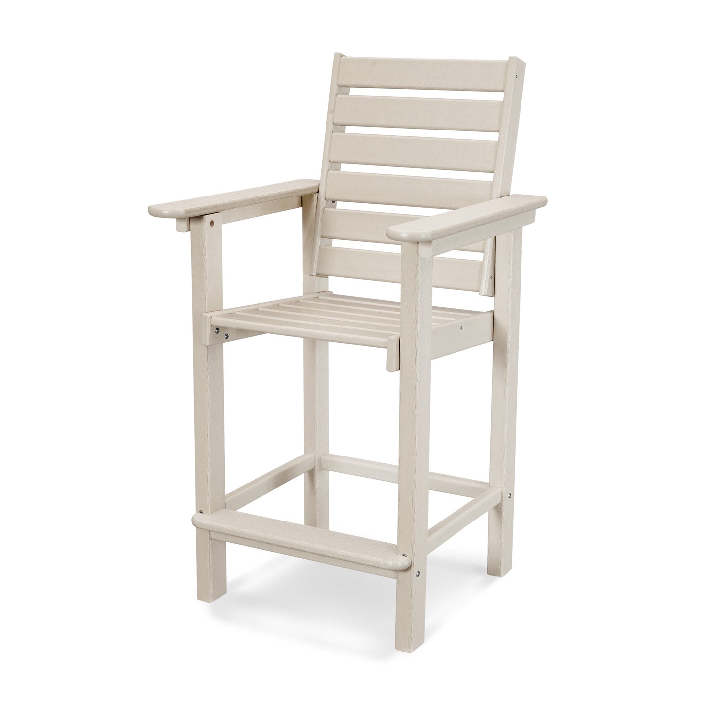 POLYWOOD Captain Counter Chair — Sand