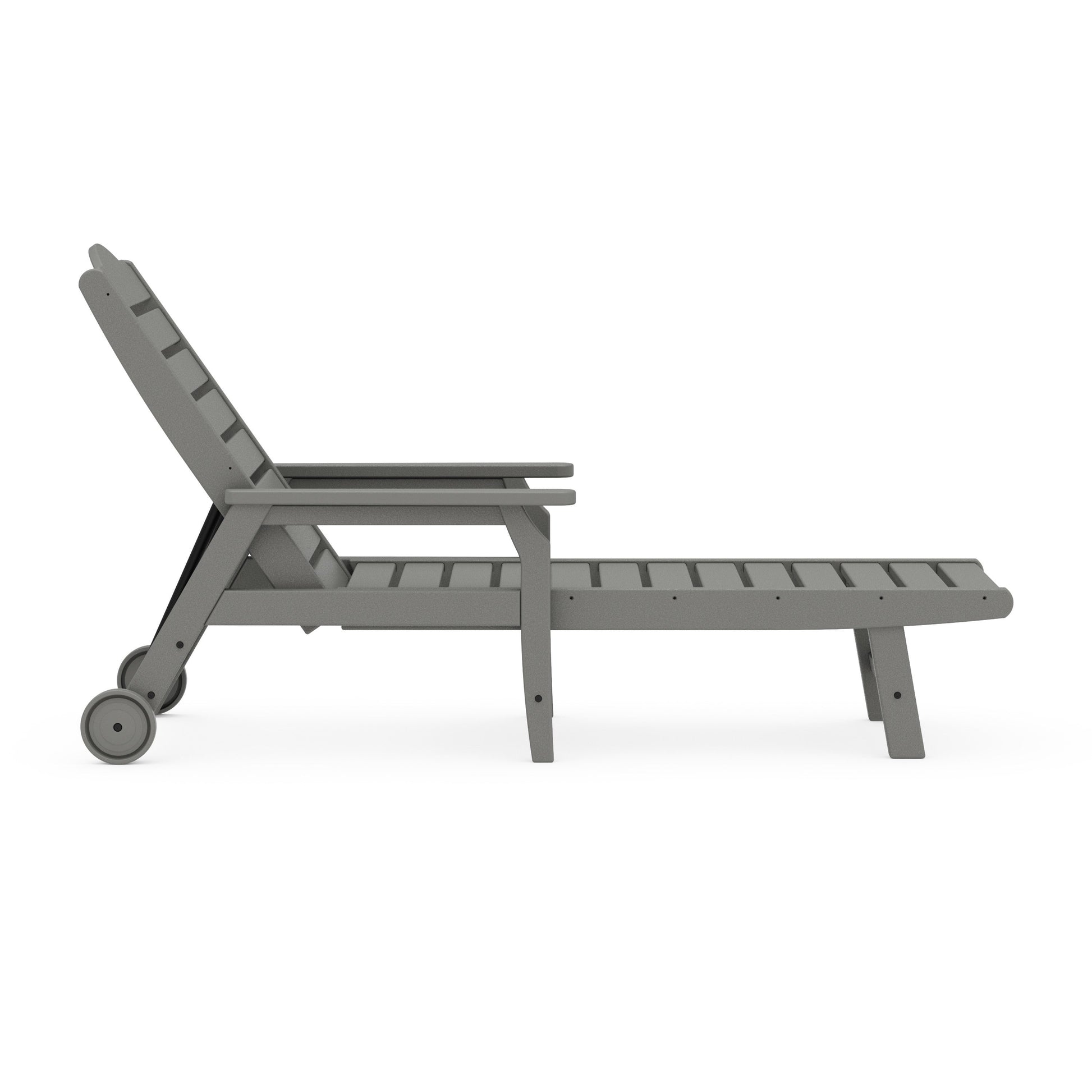 POLYWOOD Savannah Chaise with Arms and Wheels