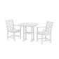 POLYWOOD Chippendale 3-Piece Dining Set — White