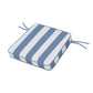 POLYWOOD Acadia Dining Arm Seat Cushion — Cabana Stripe Sky Blue