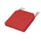 POLYWOOD Acadia Dining Side Seat Cushion — Crimson Linen