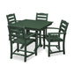 POLYWOOD La Casa Café 5-Piece Farmhouse Trestle Arm Chair Dining Set FREE SHIPPING