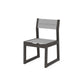 POLYWOOD EDGE Sling Dining Side Chair — Vintage Coffee / Metallic Sling
