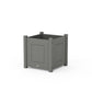 POLYWOOD Country Living Large Square Planter Box — Slate Grey