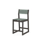 POLYWOOD EDGE Sling Counter Side Chair — Vintage Coffee / Dupioni Sea Mist Sling