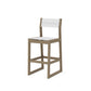 POLYWOOD EDGE Sling Bar Side Chair — Vintage Sahara / White Sling