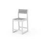 POLYWOOD EDGE Sling Counter Side Chair — Vintage White / Metallic Sling