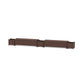 POLYWOOD 60" Country Living Straight Double Planter Storage Bench Set — Mahogany