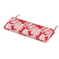 POLYWOOD Chinoiserie Bench Seat Cushion — Leaf Crimson