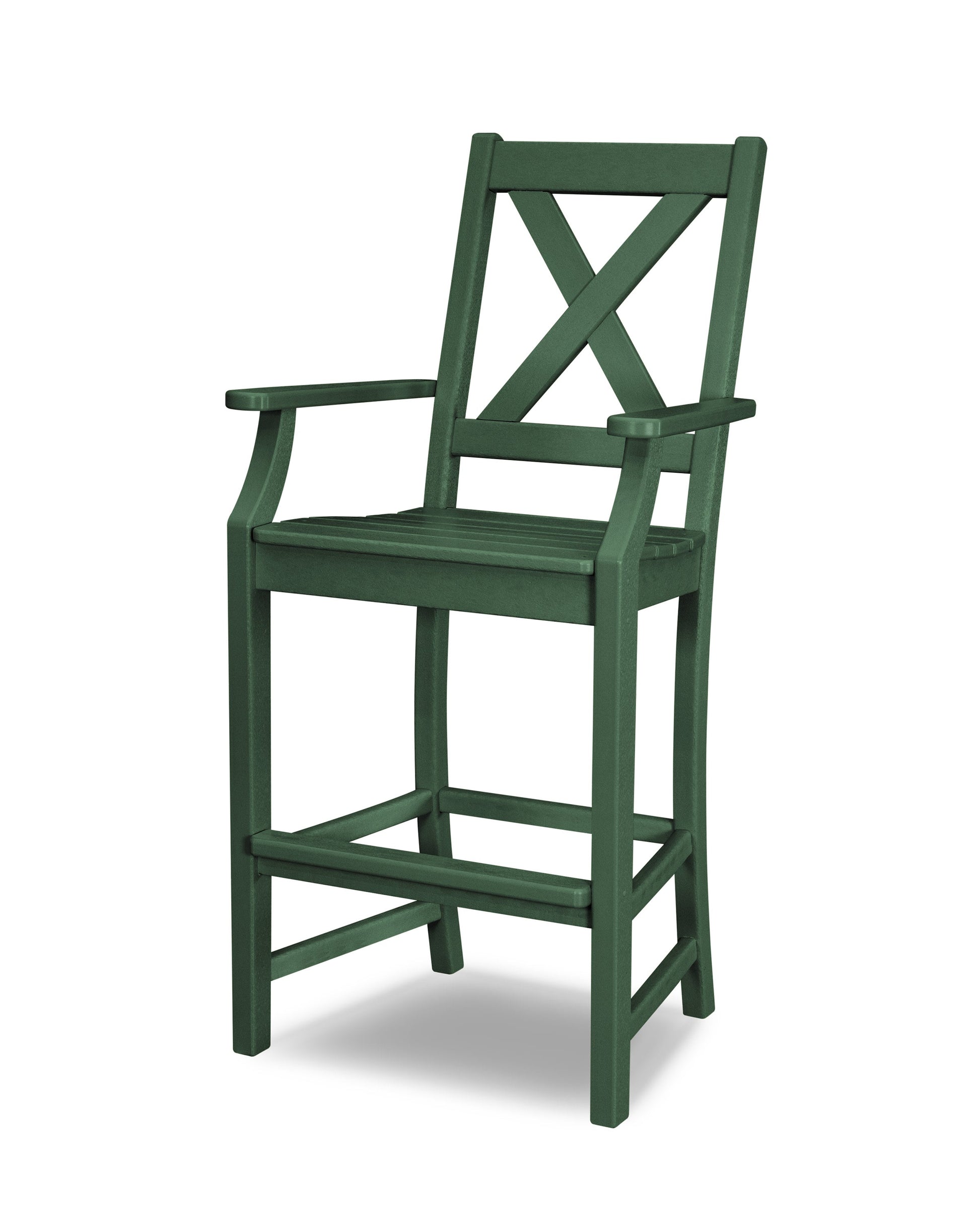 POLYWOOD Braxton Bar Arm Chair — Green