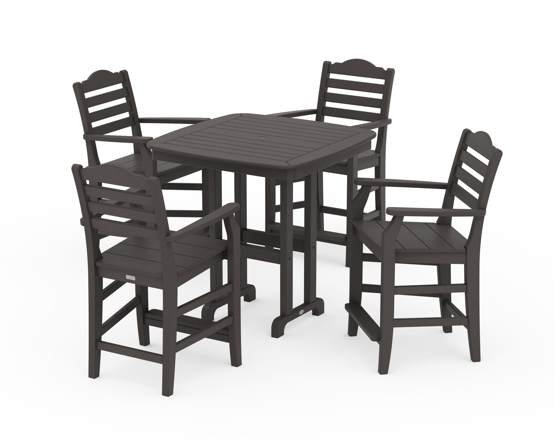 POLYWOOD Savannah 5-Piece Counter Set — Vintage Coffee