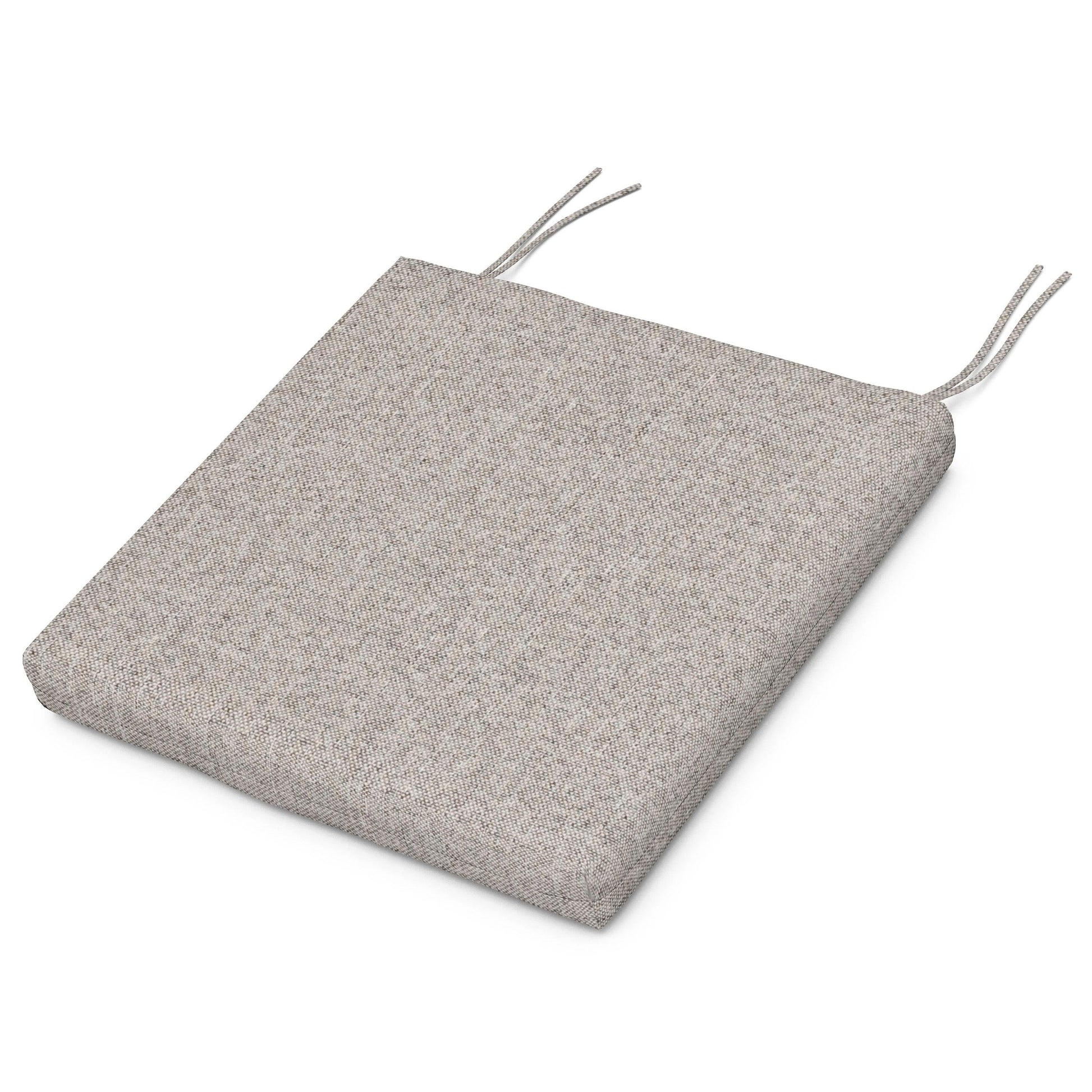 POLYWOOD Acadia Dining Side Seat Pad — Weathered Tweed