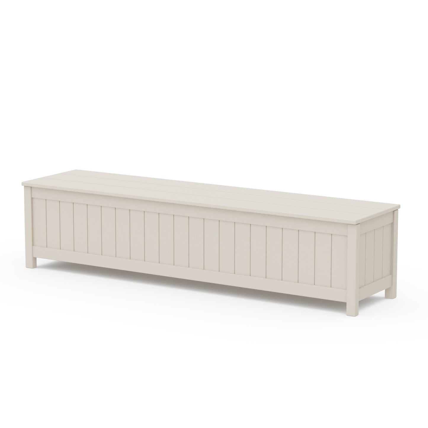 POLYWOOD Vineyard 72" Storage Bench — Sand