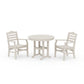 POLYWOOD Savannah 3-Piece Farmhouse Dining Set — Sand