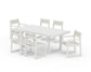 POLYWOOD EDGE Sling 7-Piece Dining Set — Vintage White / Parchment Sling