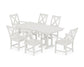 POLYWOOD Braxton 7-Piece Farmhouse Dining Set — Vintage White