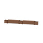 POLYWOOD 60" Nautical Straight Double Planter Storage Bench Set — Teak