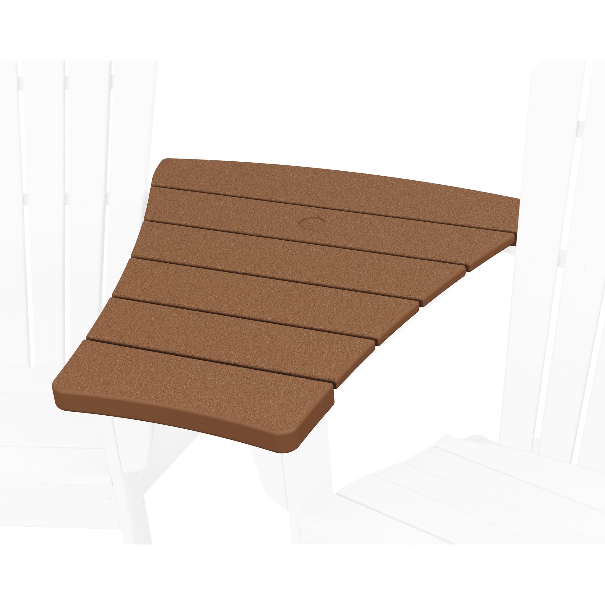 POLYWOOD Angled Adirondack Connecting Table — Teak