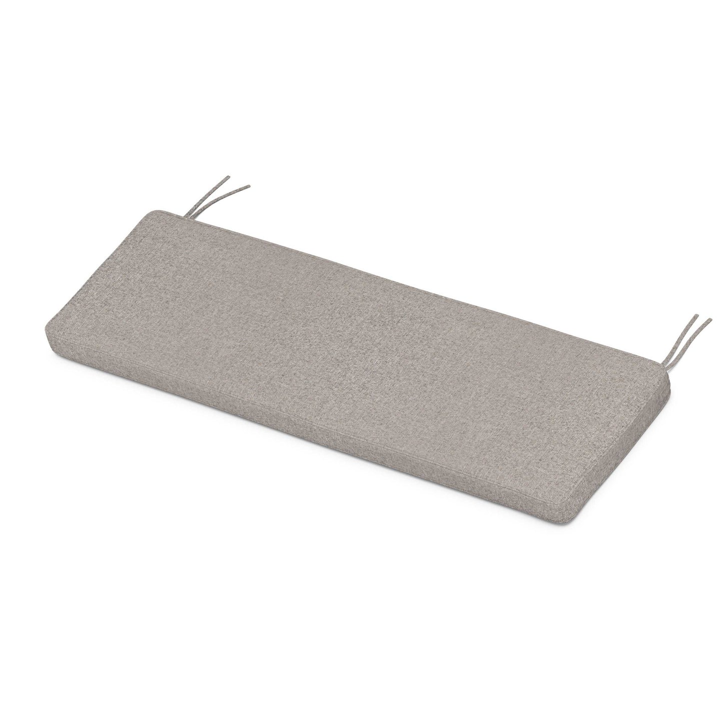 POLYWOOD Chinoiserie Bench Seat Cushion — Weathered Tweed