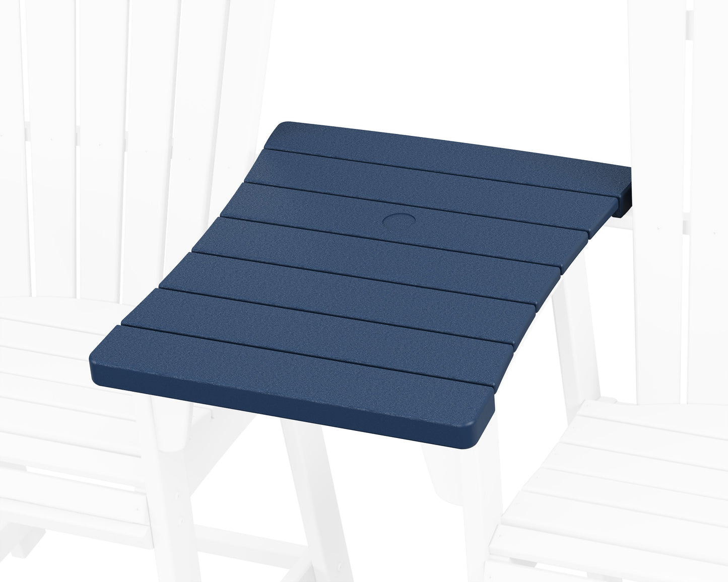 POLYWOOD 600 Series Straight Adirondack Dining Connecting Table — Navy