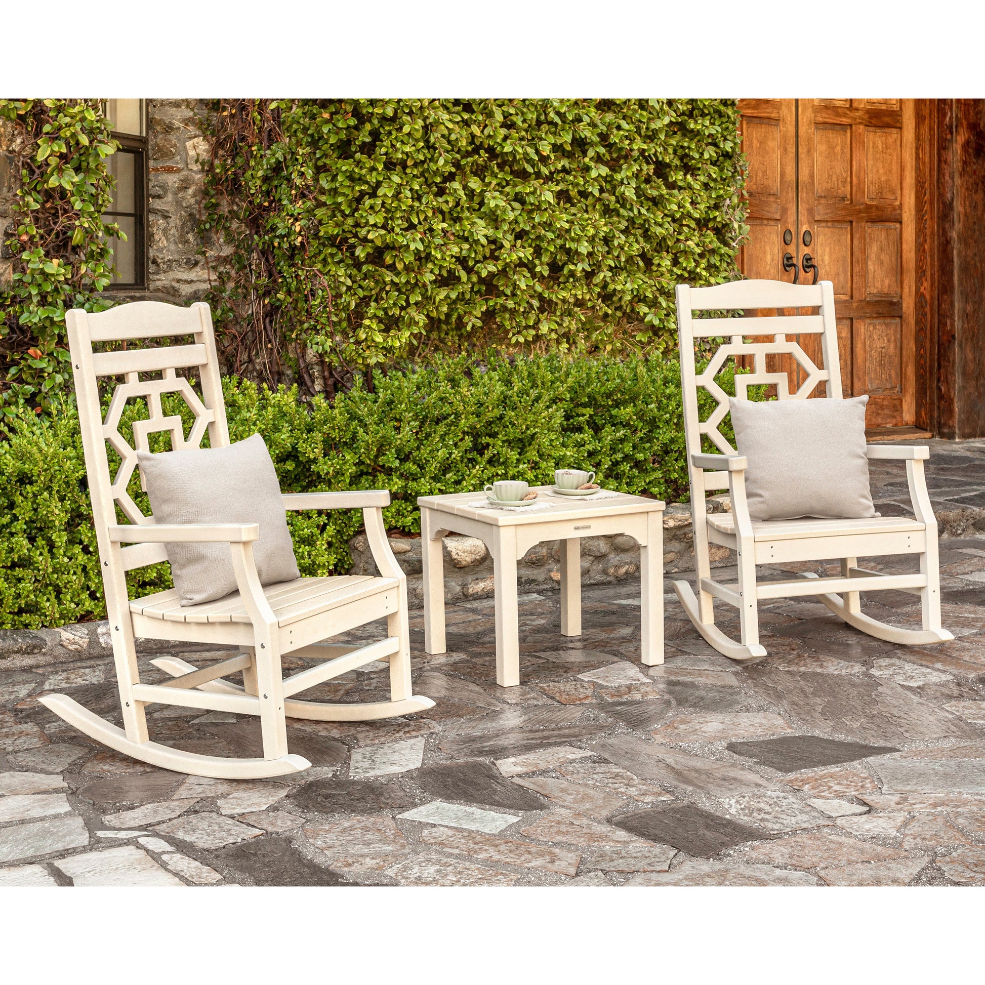 POLYWOOD Chinoiserie Rocking Chair