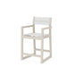 POLYWOOD EDGE Sling Counter Arm Chair — Sand / White Sling