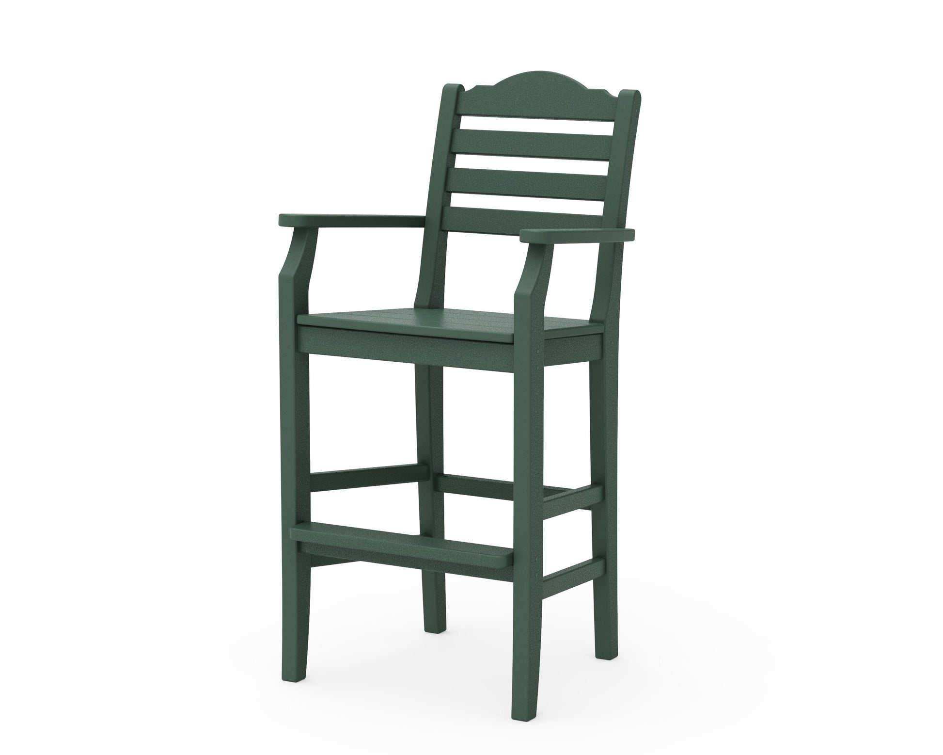 POLYWOOD Savannah Bar Arm Chair — Green