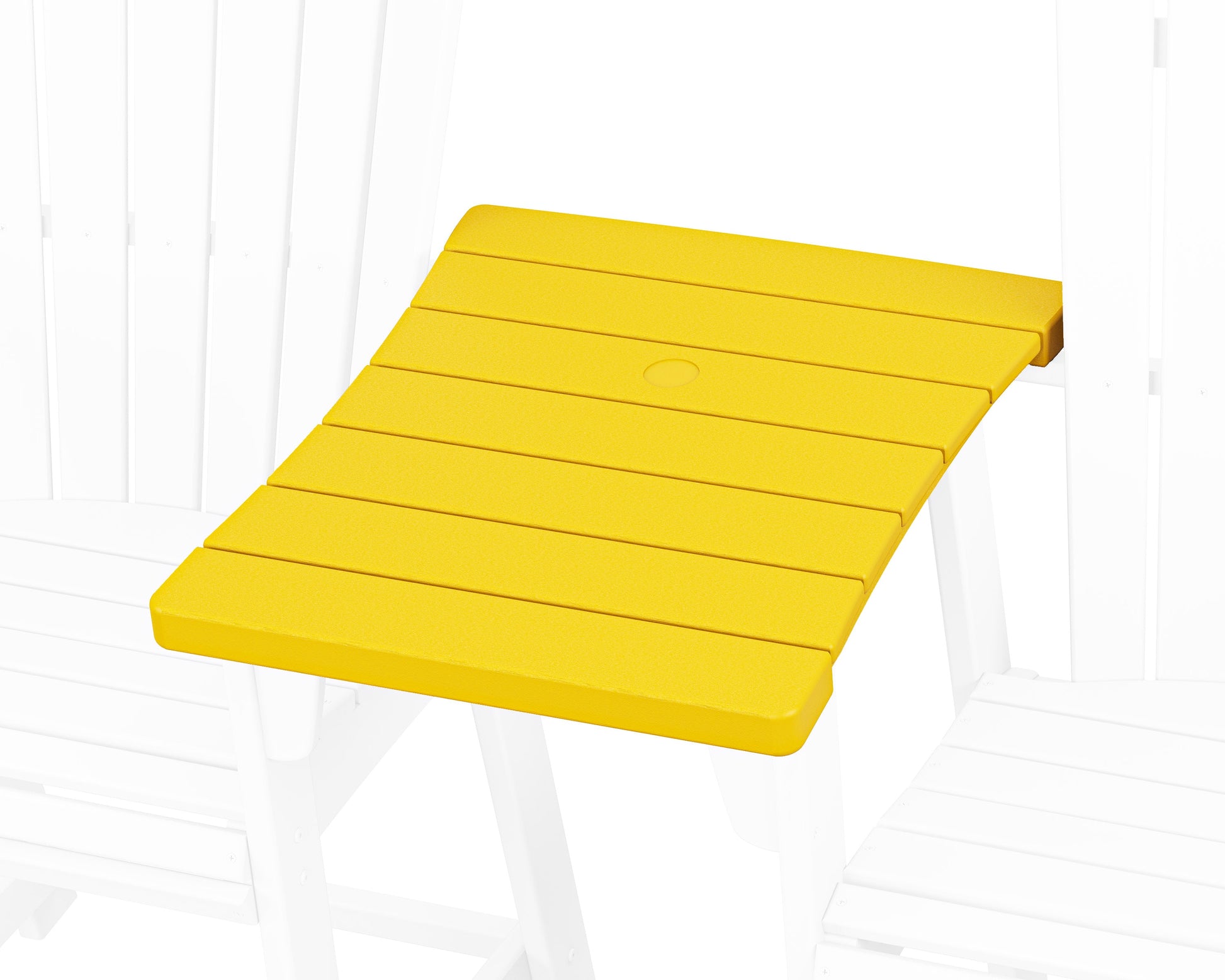 POLYWOOD 600 Series Straight Adirondack Dining Connecting Table — Lemon