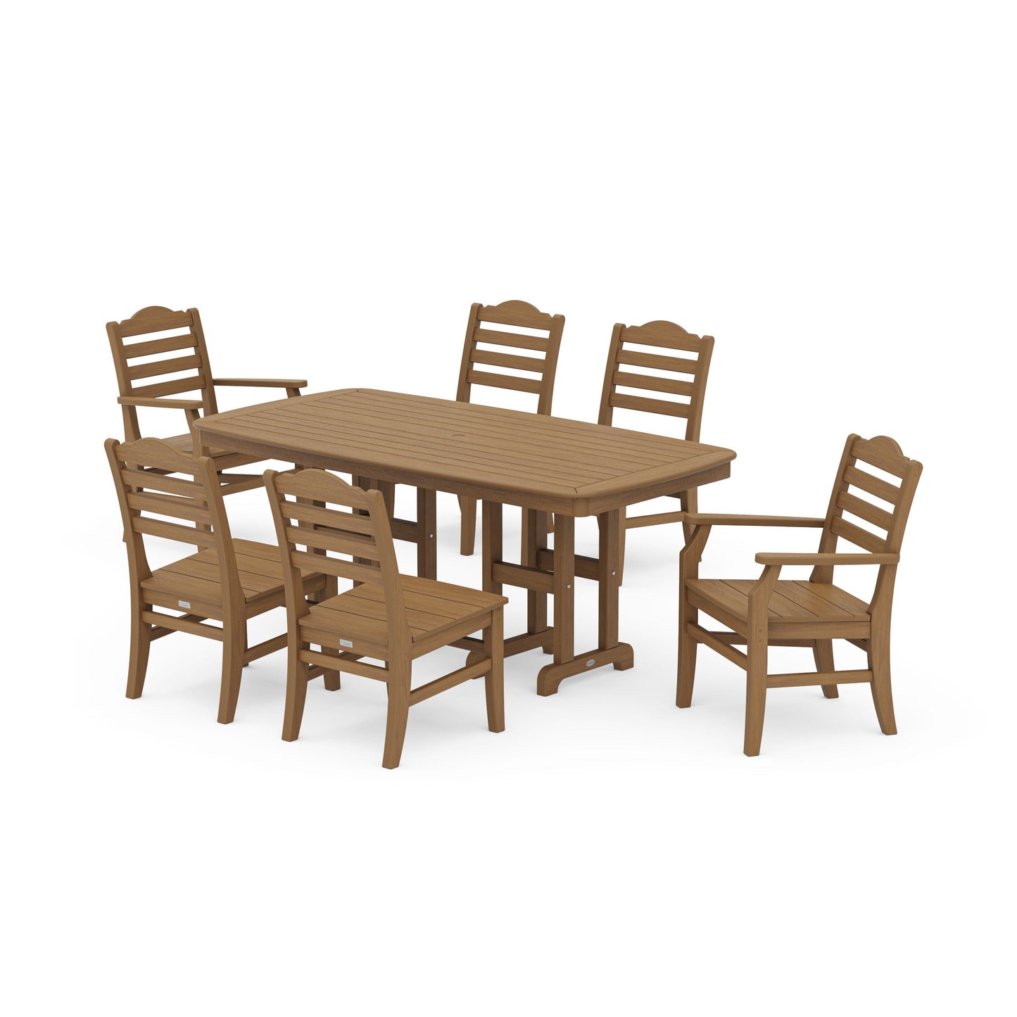 POLYWOOD Savannah 7-Piece Dining Set — Natural
