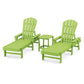 POLYWOOD South Beach Chaise 3-Piece Set FREE SHIPPING