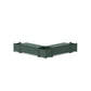 POLYWOOD 48" Vineyard L- Shaped Planter Storage Bench Corner Set — Green