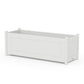 POLYWOOD Country Living Large Rectangle Triple Planter Box — White