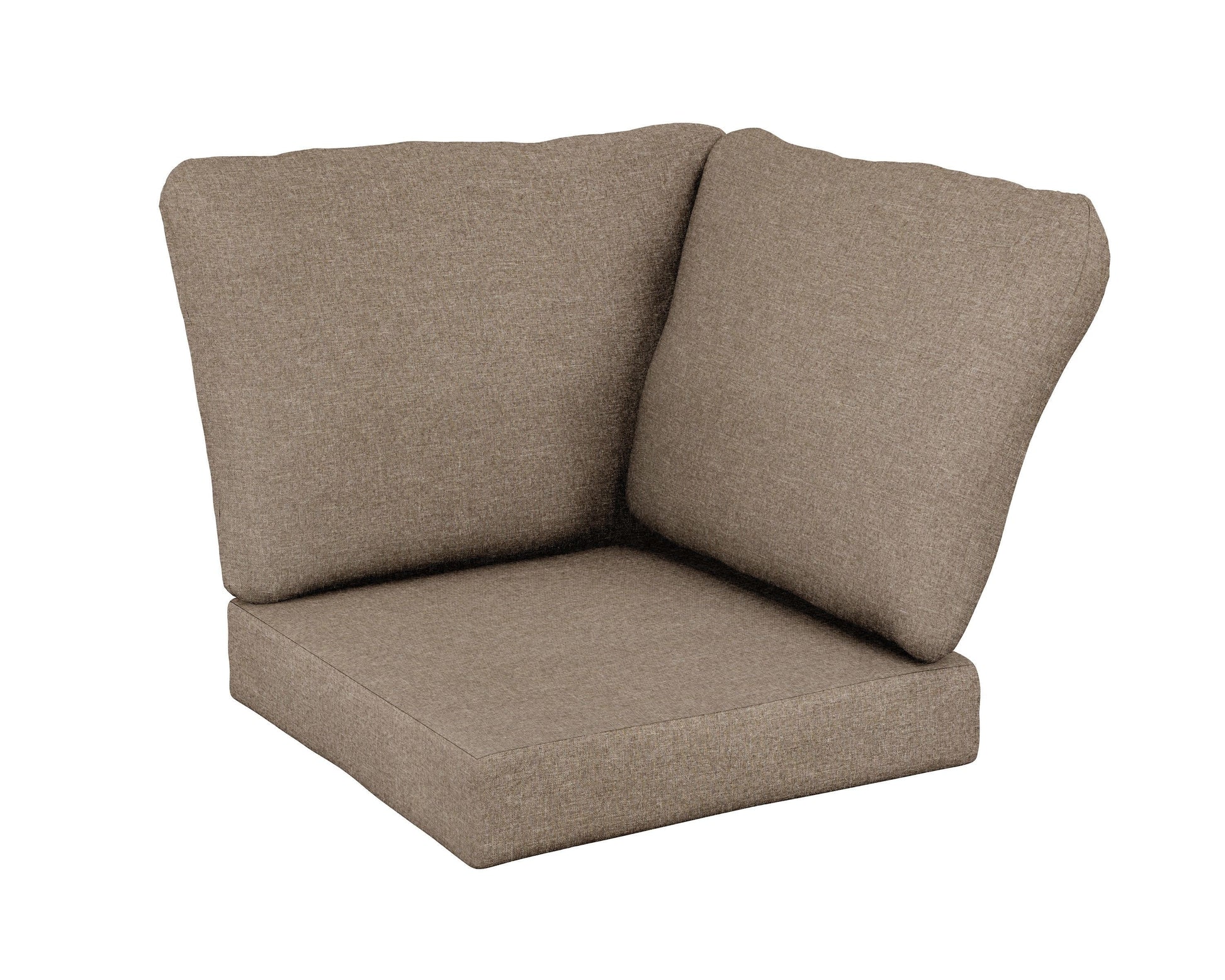 POLYWOOD Baffle Modular Corner Cushion — Spiced Burlap