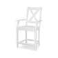 POLYWOOD Braxton Counter Arm Chair — Vintage White