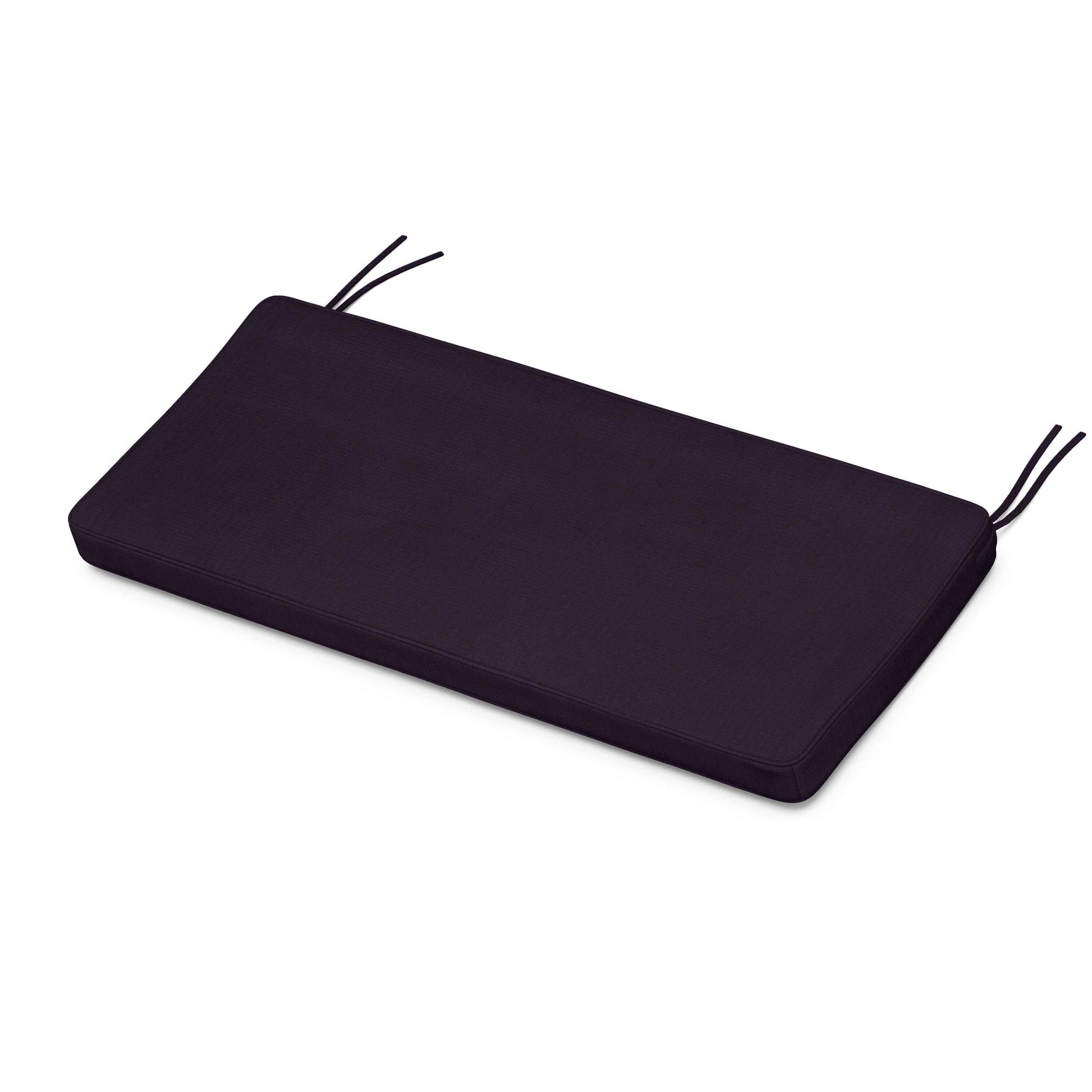 POLYWOOD Chinoiserie Bench Seat Cushion — Navy Linen