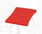 POLYWOOD 600 Series Straight Adirondack Dining Connecting Table — Sunset Red